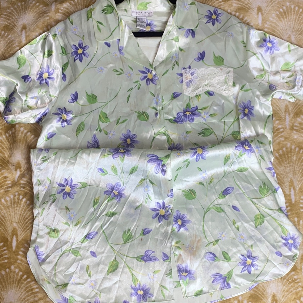 Morgan Taylor Floral Satin Intimates